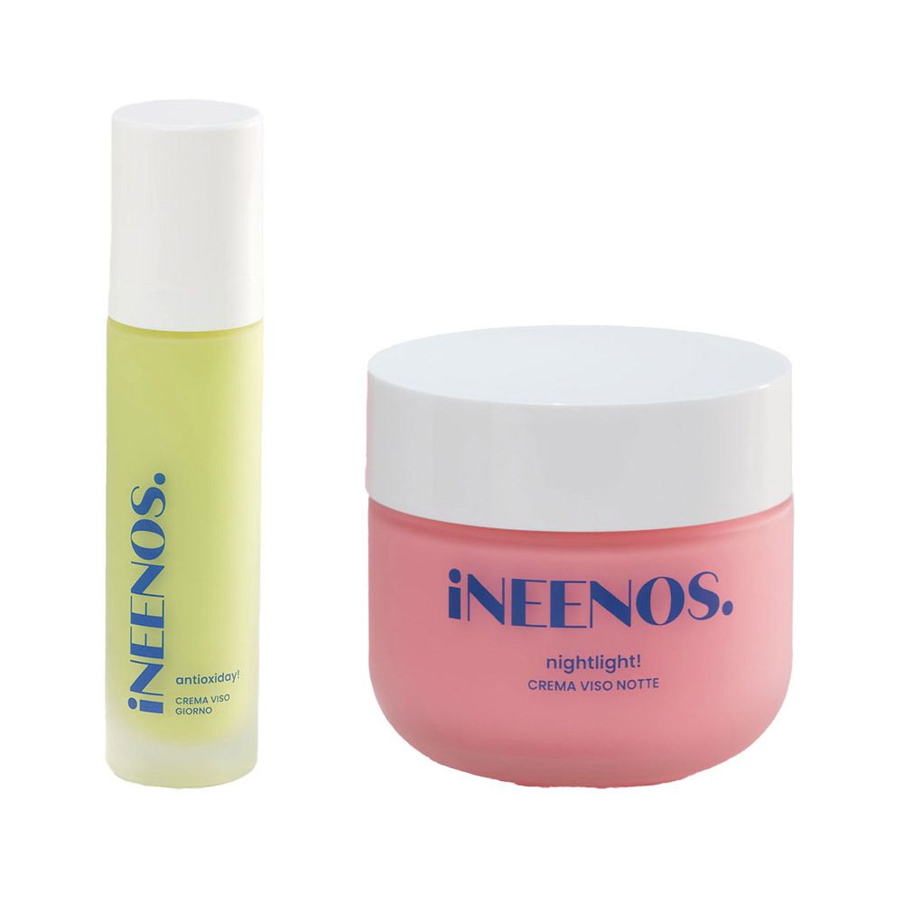 iNEENOS. Set antioxiday! Antioxidant moisturaizer cream + nightlight! Overnight recovery cream