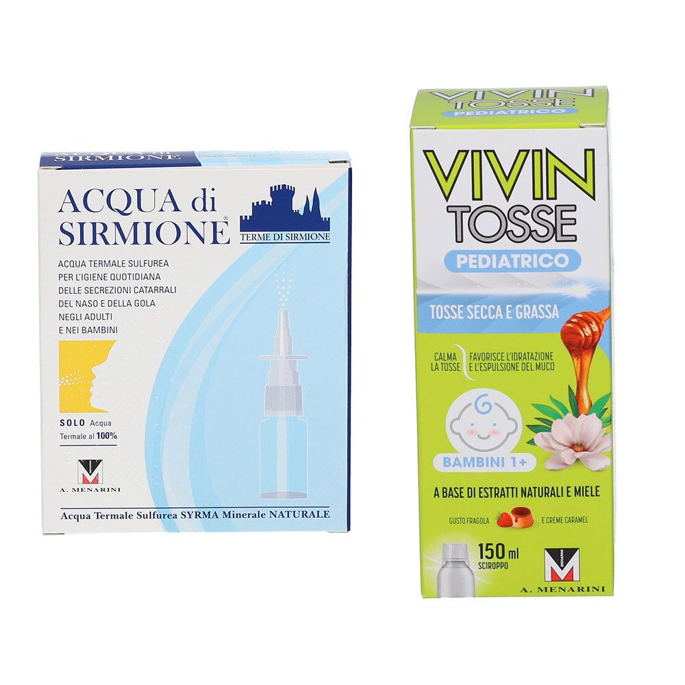 Acqua di Sirmione® + Vivin Tosse Pediatrico Sciroppo Tosse Secca e Grassa Sciroppo
