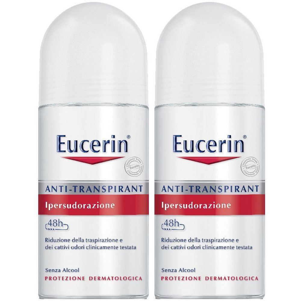 Eucerin® 48h Deodorante Anti-Transpirant Roll-on Set da 2