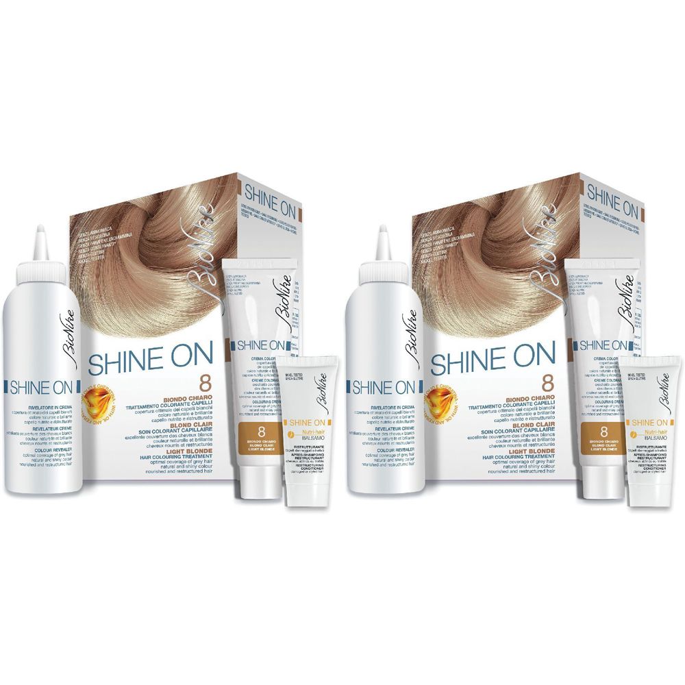BioNike Shine On 8 Biondo Chiaro Set da 2