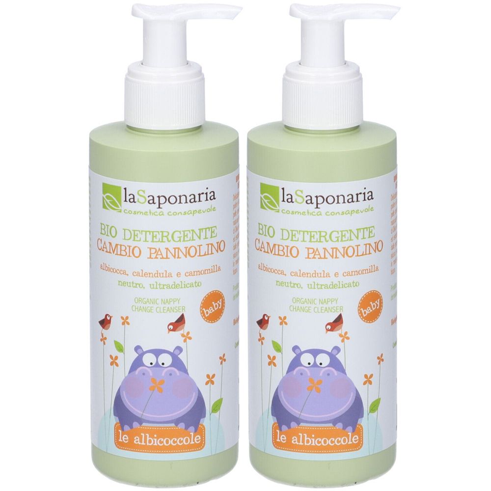 La Saponaria Detergente Cambio Pannolino Set da 2