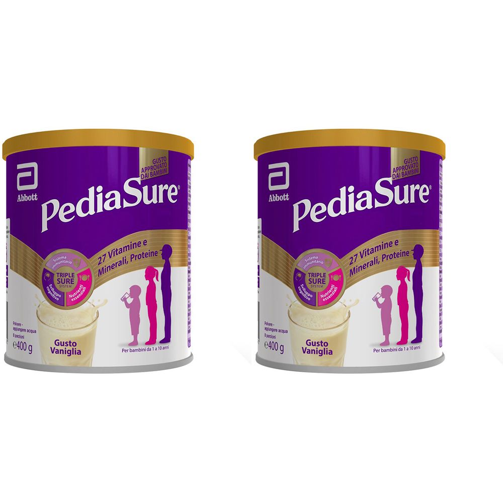 Pediasure Crescita e Sviluppo per Bambini Vaniglia Set da 2