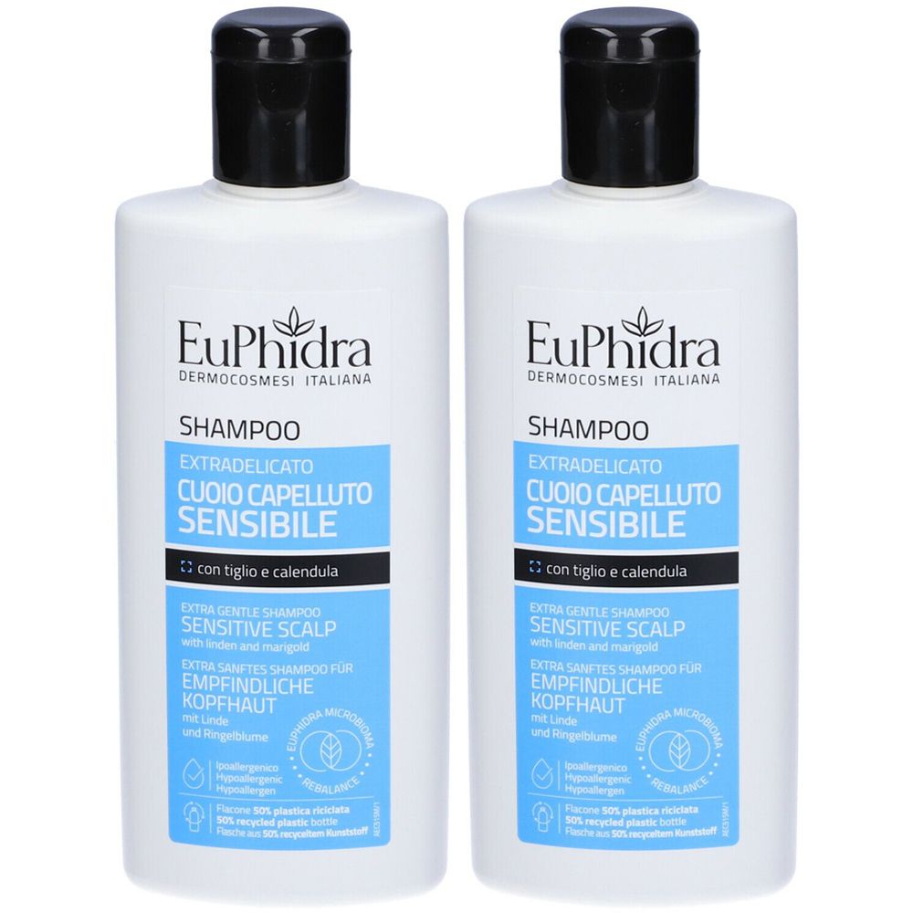 Euphidra Shampoo Cuoio Capelluto Sensibile Set da 2