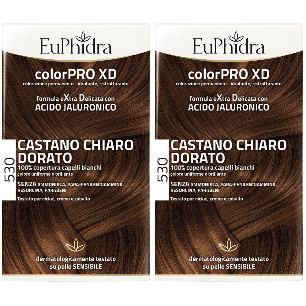 EuPhidra colorPRO XD 530 Castano Chiaro Dorato Set da 2