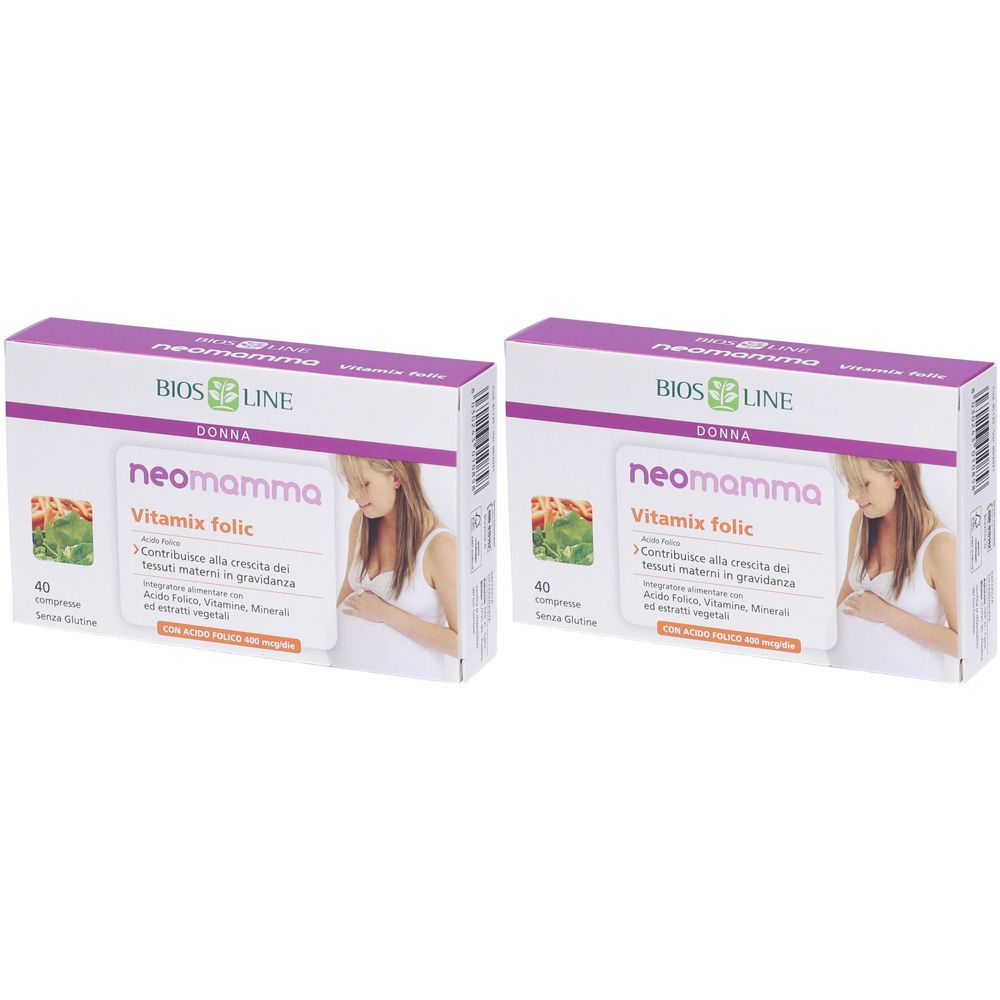 BIOS LINE Neomamma Vitamix Folic Compresse Set da 2