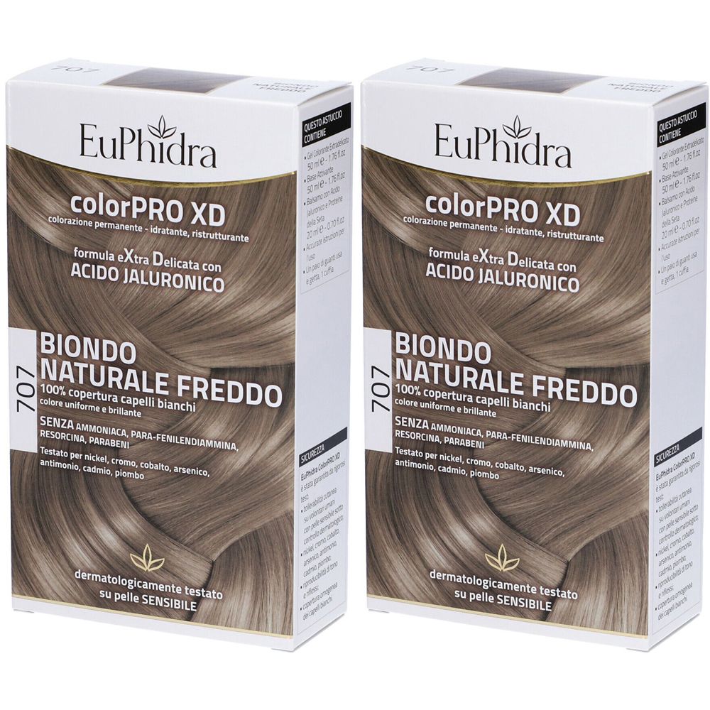 Euphidra ColorPRO XD Biondo Naturale Freddo 707 Set da 2