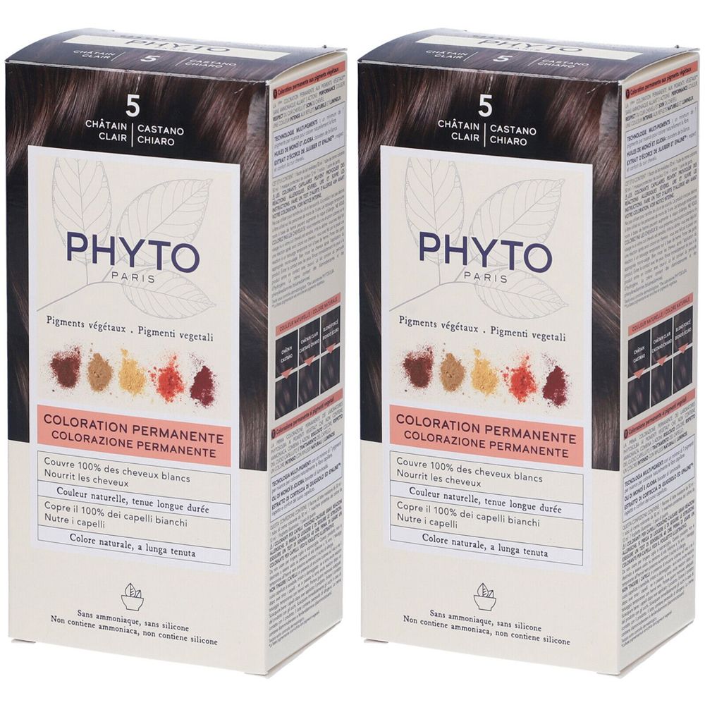 PHYTO Color Kit 5 Castano Chiaro Set da 2