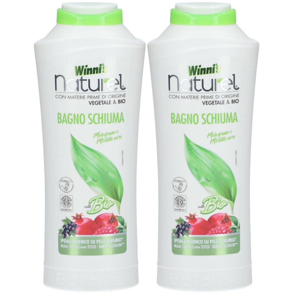 Winni's Naturel Bagno Schiuma Melograno e Mirtillo Nero