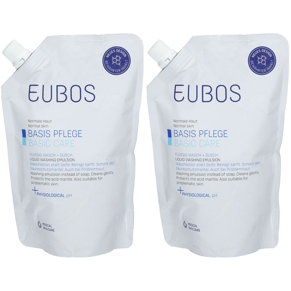 EUBOS® Detergente Liquido Ricarica Set da 2