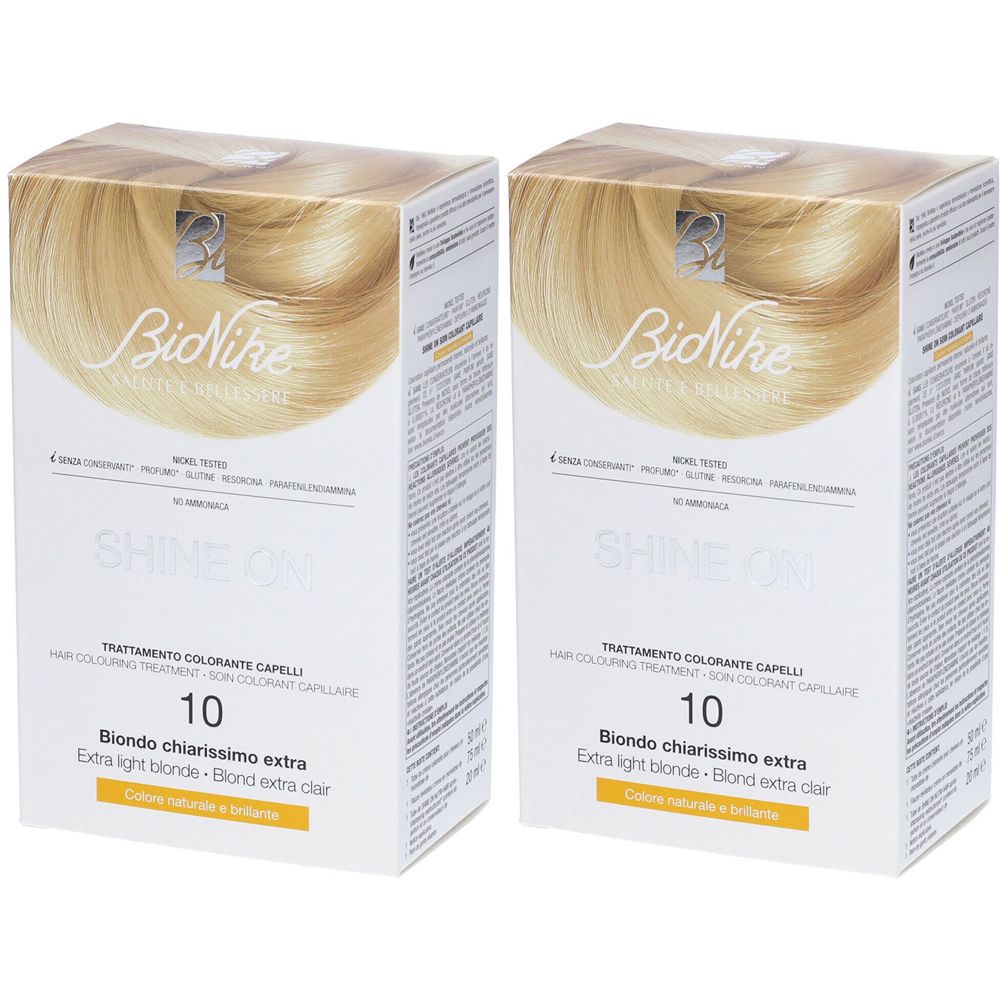 BioNike Shine On 10 Biondo Chiarissimo Extra Set da 2