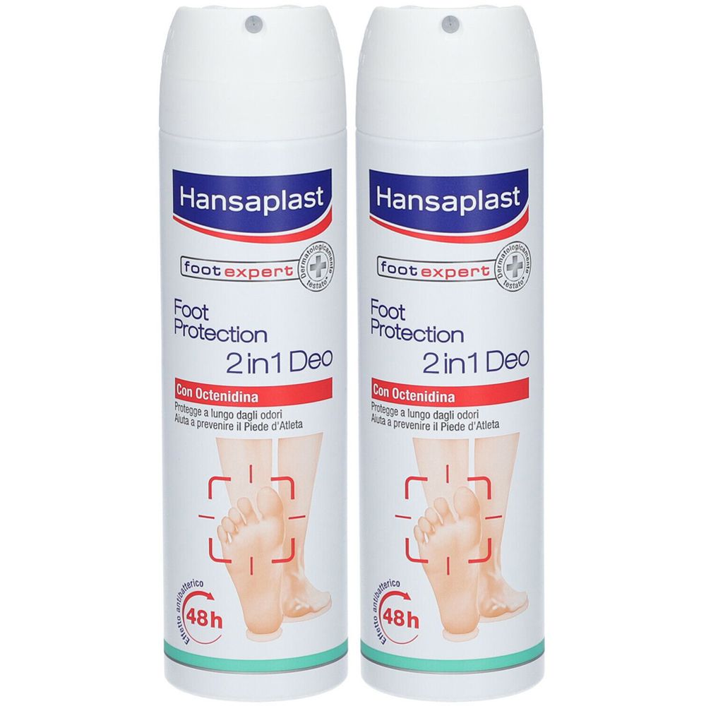 Hansaplast Foot Protection 2 in 1 Deodorante Set da 2