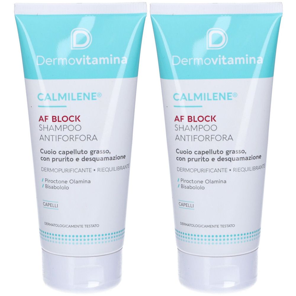 Dermovitamina Calmilene Afblock Shampoo Antiforfora Set da 2