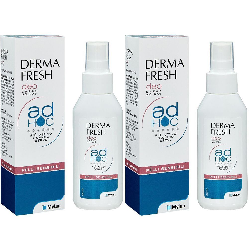 Dermafresh Ad Hoc Deodorante Spray Pelli Sensibili Set da 2