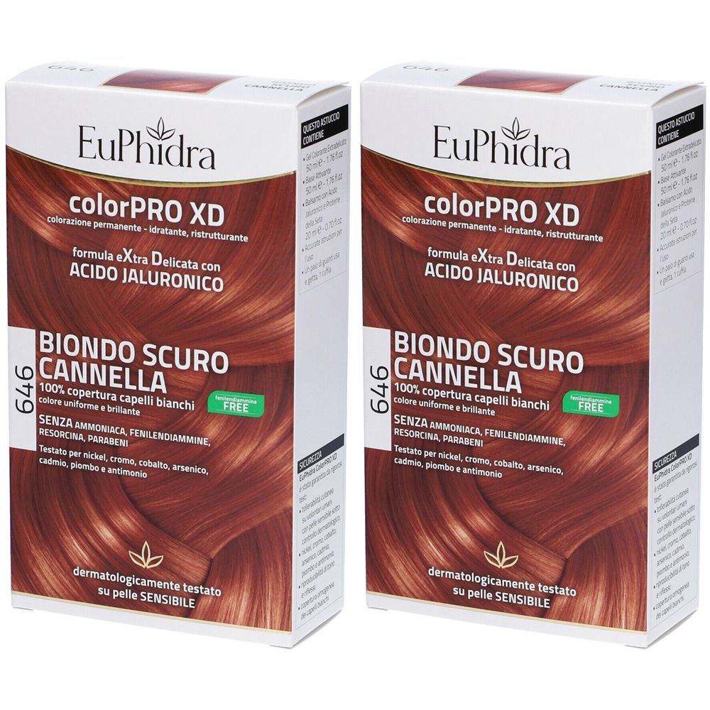 Euphidra ColorPRO XD Biondo Scuro Cannella 646 Set da 2