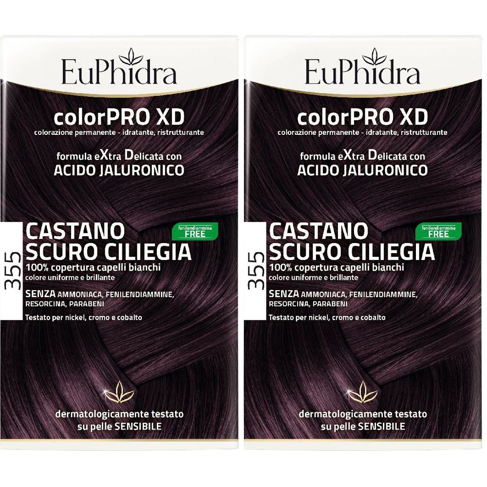 EuPhidra ColorPRO XD 355 Castano Scuro Ciliegia Set da 2
