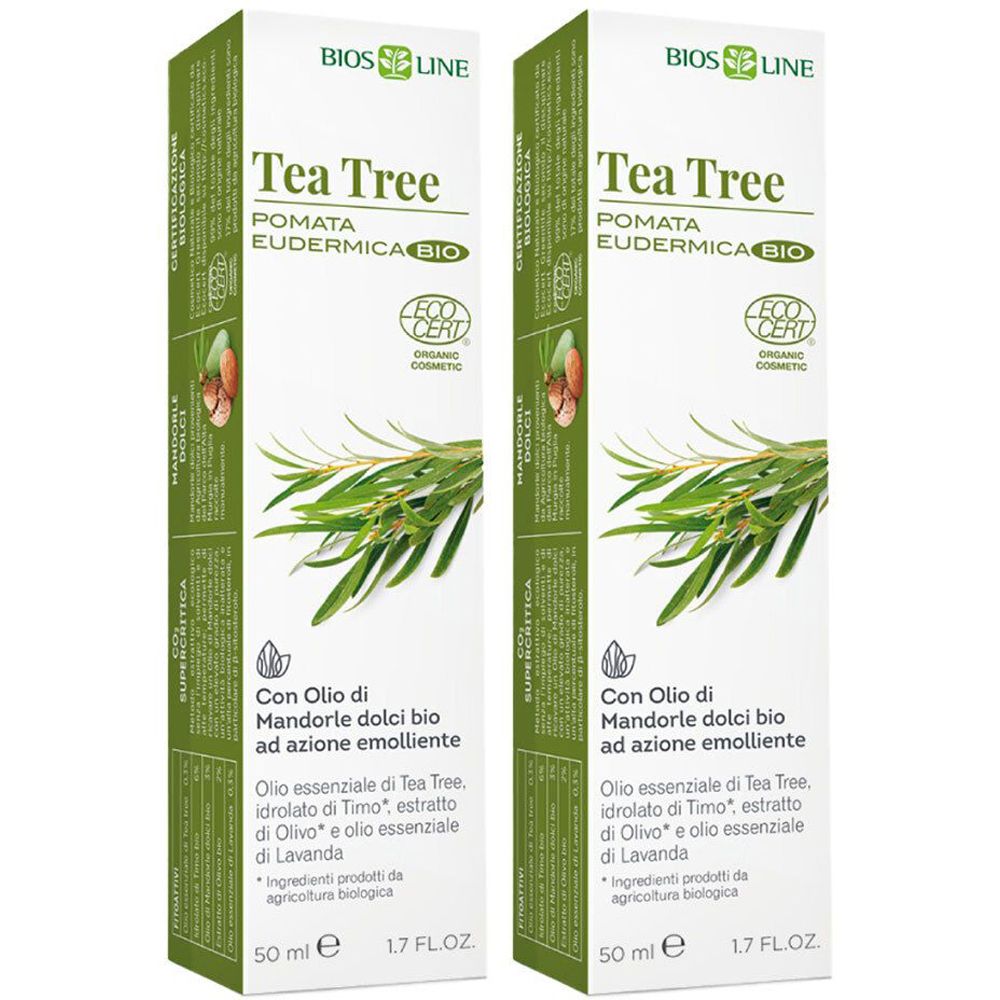 BIOS LINE Tea Tree Pomata Eudermica Bio Set da 2