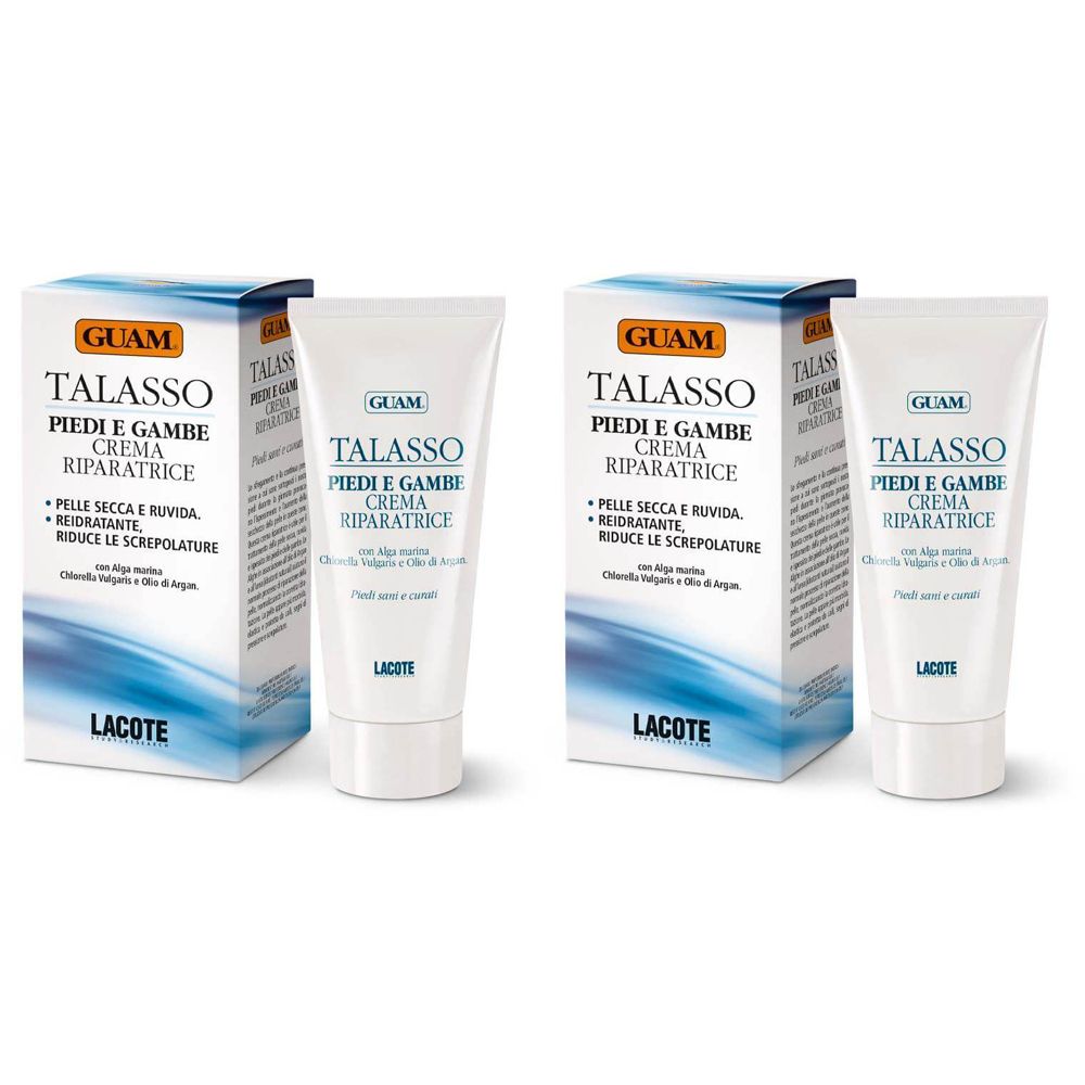 GUAM® Talasso Podos Crema Riparatrice Piedi Set da 2