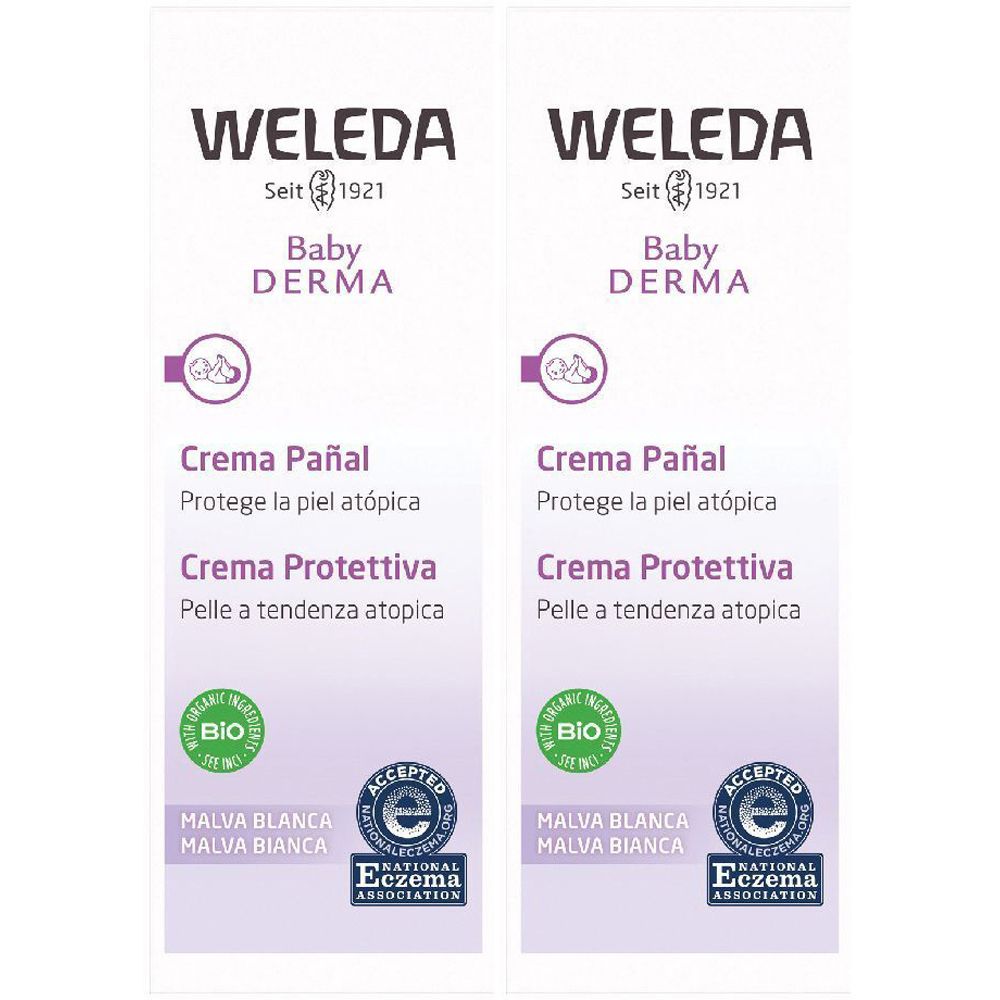 WELEDA Baby Derma Malva Bianca Crema Protettiva Set da 2