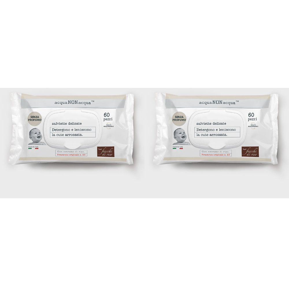 Fiocchi di Riso SALVIETTE ACQUA NON ACQUA Set da 2