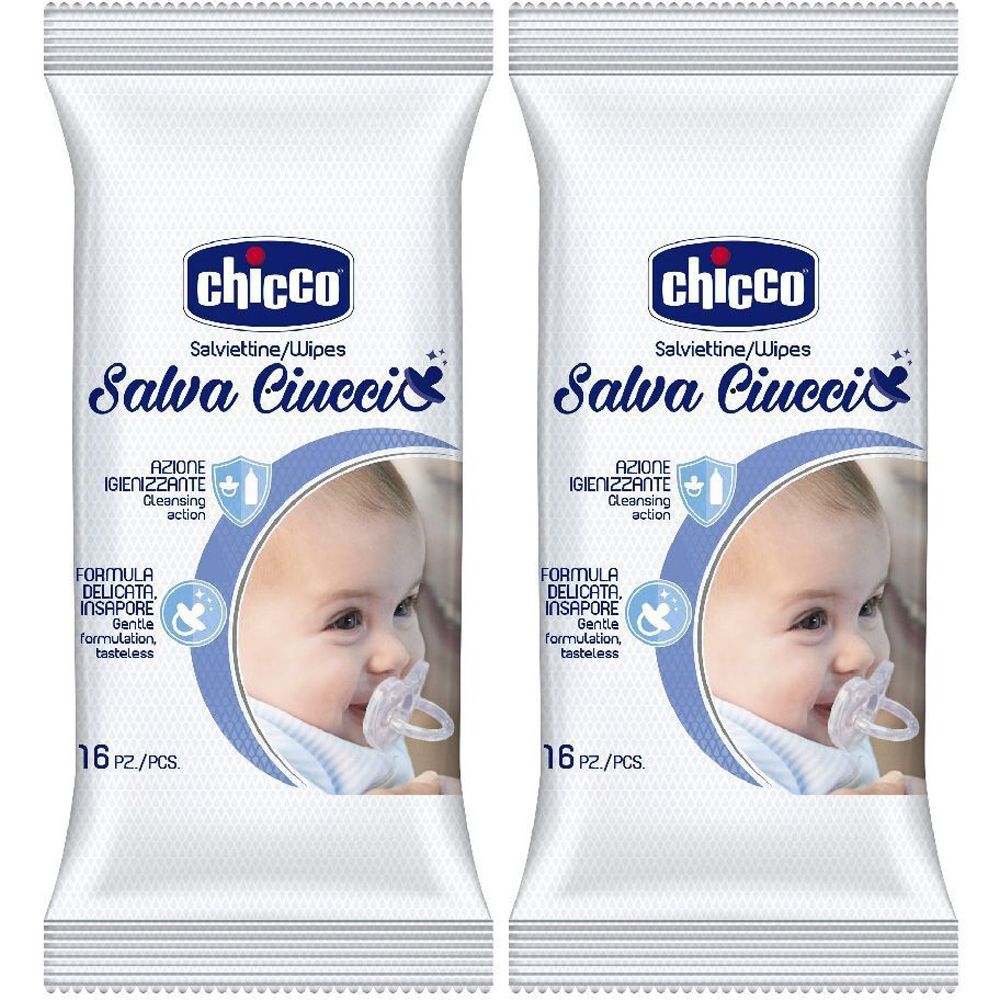 Chicco® Salviettine Salva Ciuccio Set da 2