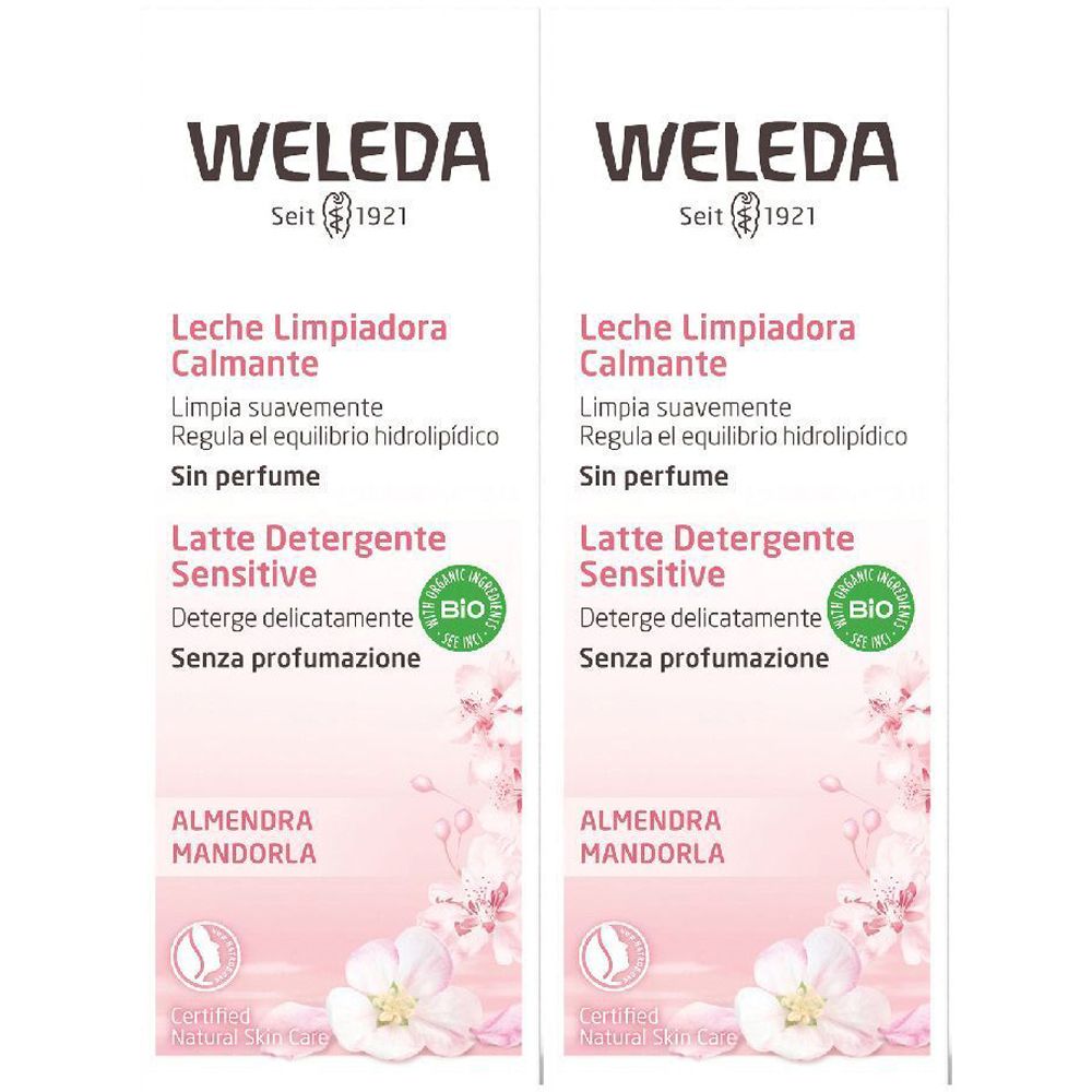 WELEDA Latte Detergente Sensitive Mandorla Set da 2