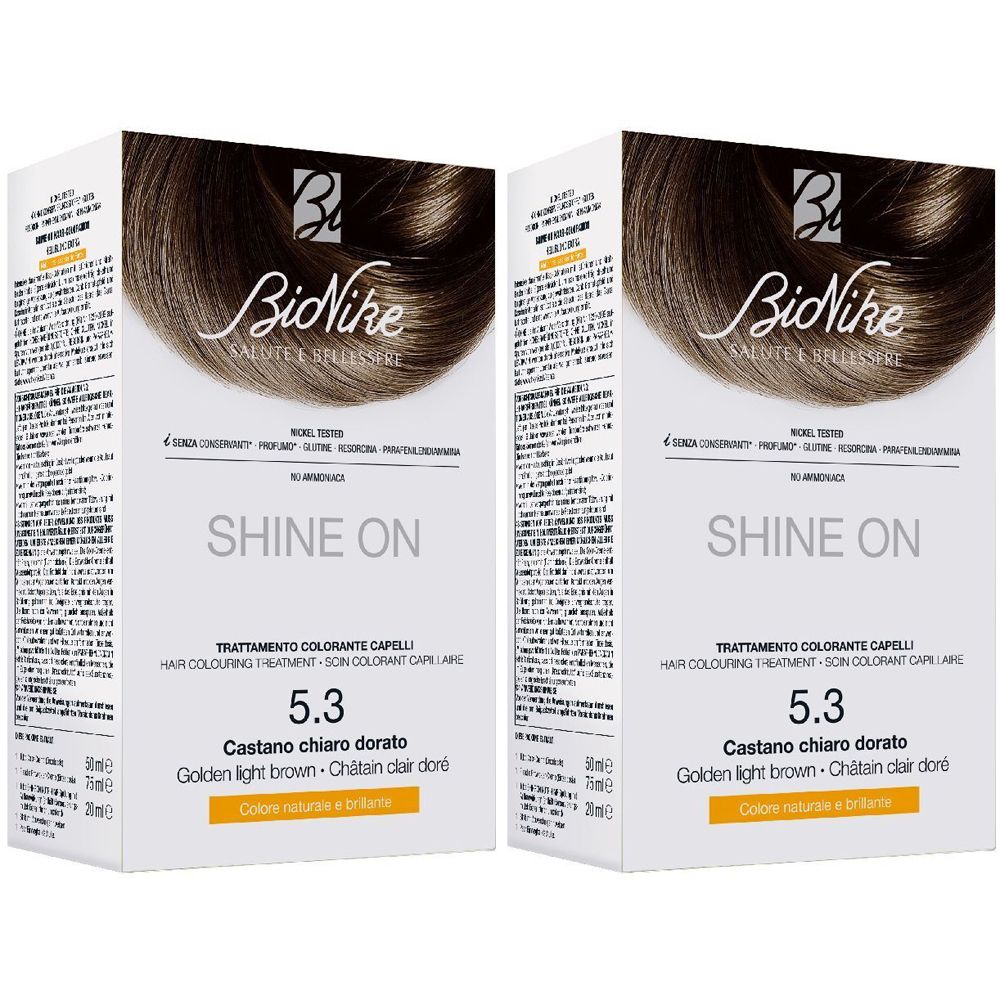 BioNike SHINE ON 5.3 Castano Chiaro Dorato Set da 2