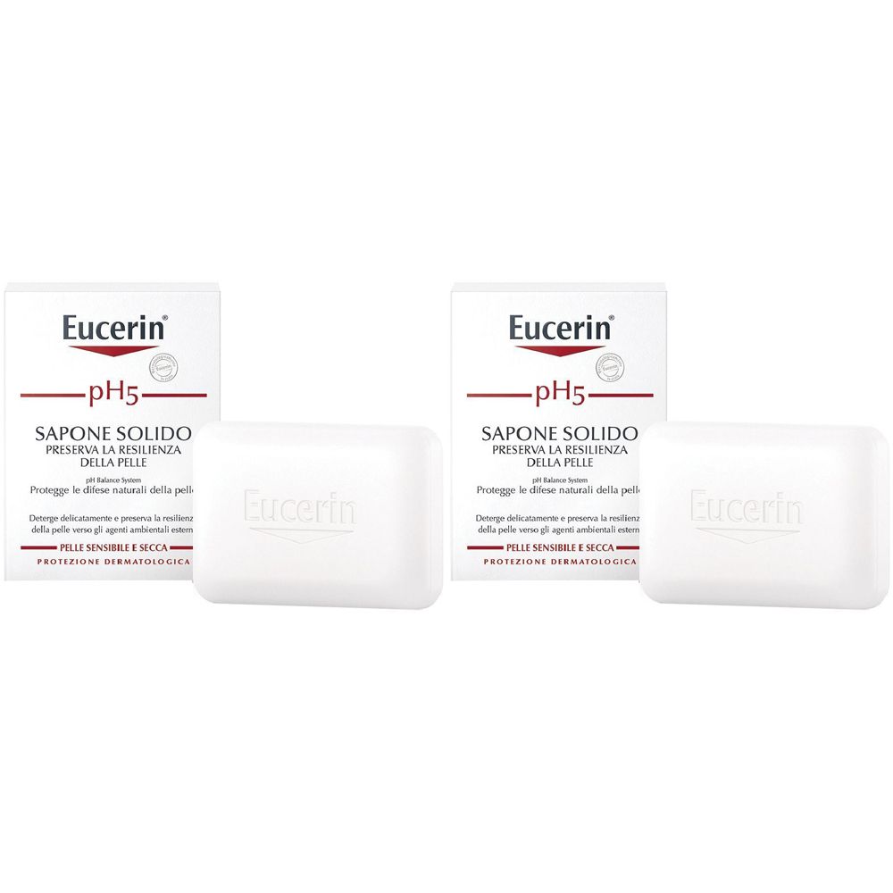 Eucerin pH5 Sapone Solido 100 g Set da 2