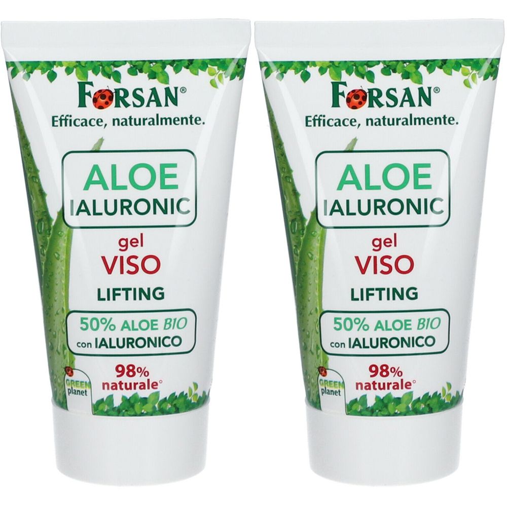 FORSAN® Aloe Ialuronic Gel Viso Set da 2