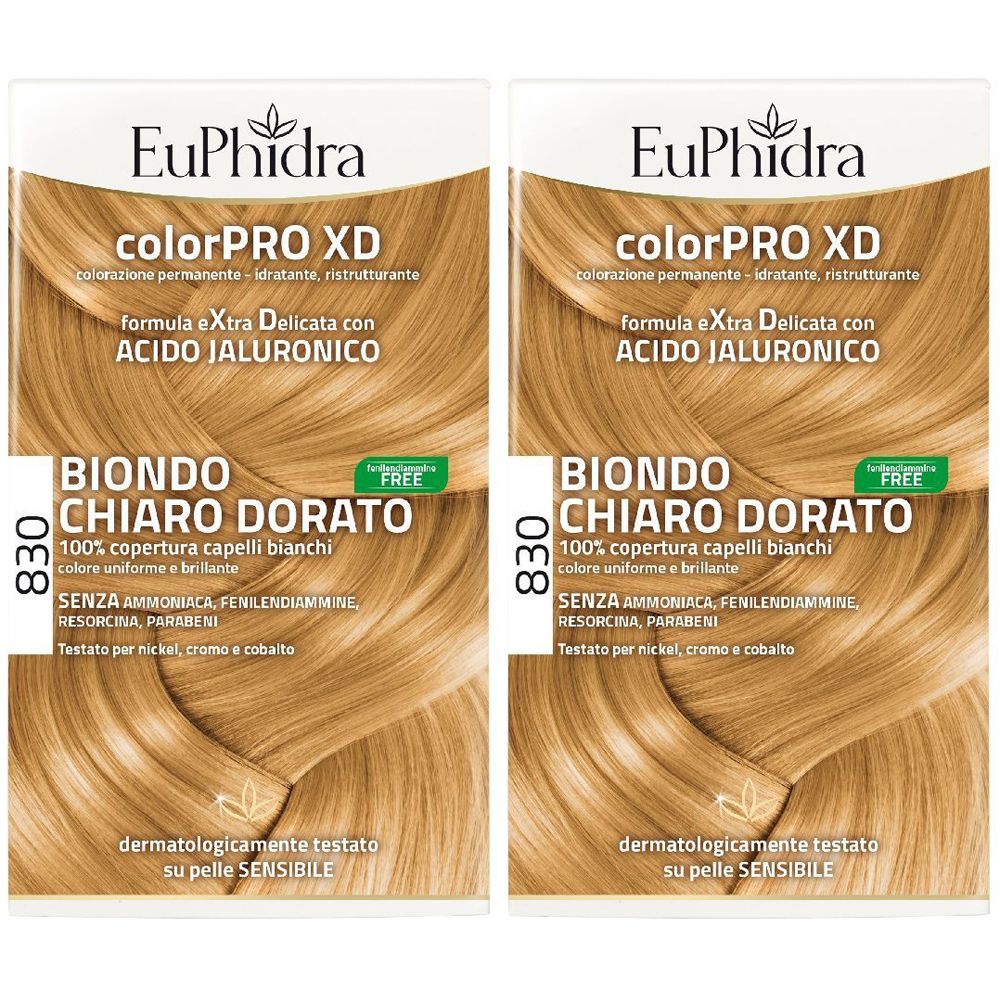 EuPhidra ColorPRO XD 830 Biondo Chiaro Dorato Set da 2