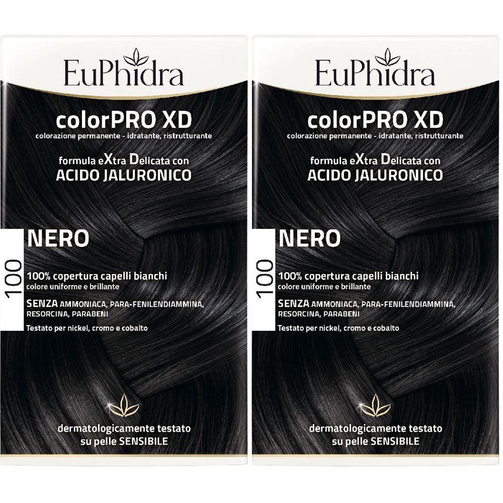 Euphidra Colorpro XD 100 Nero Set da 2