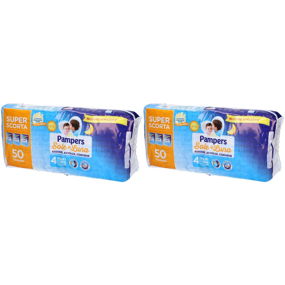 Pampers Sole e Luna Maxi 4 7-18kg Set da 2