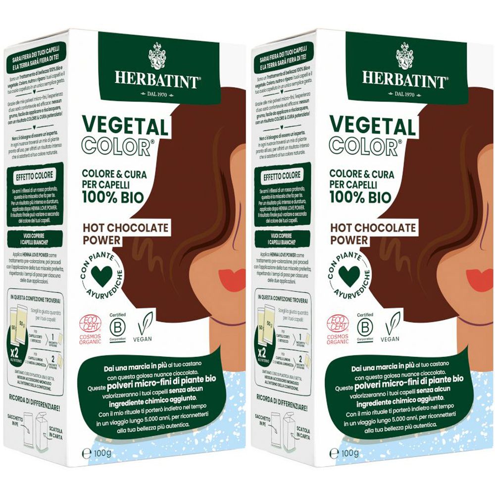 HERBATINT® VEGETAL COLOR® Hot Chocolate Power Set da 2