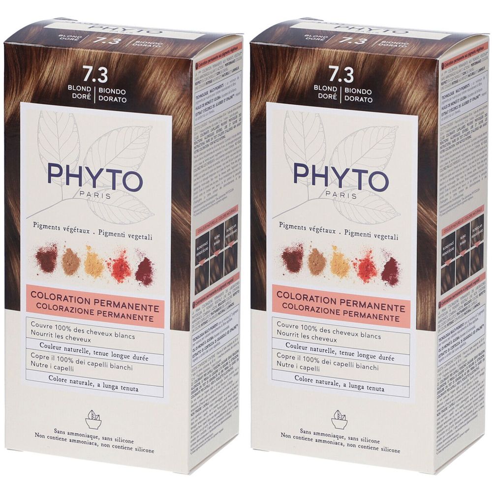 PHYTO Color Kit 7,3 Biondo Dorato Set da 2