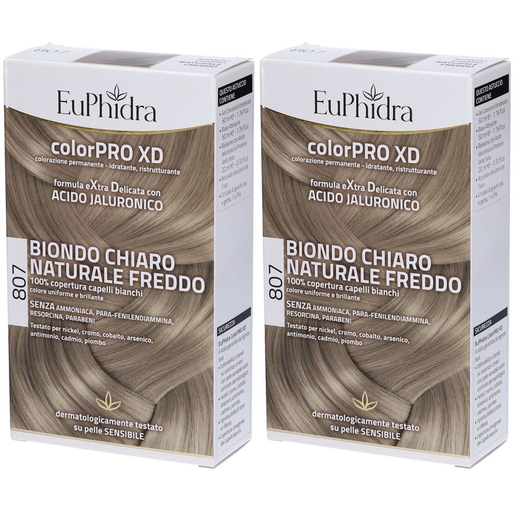 Euphidra ColorPRO XD Biondo Chiaro Naturale Freddo 807 Set da 2