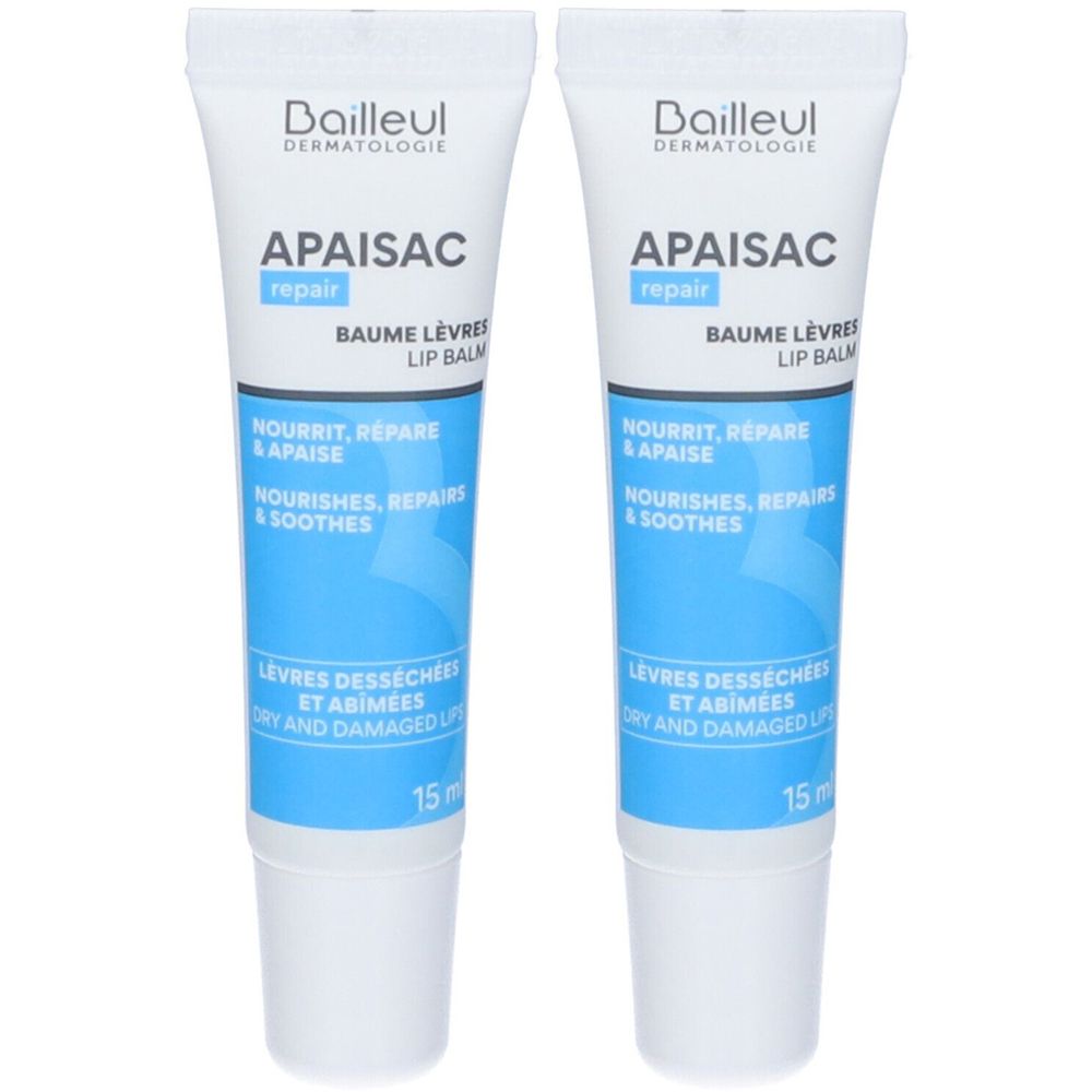 Apaisac Balsamo Labbra Nutriente Set da 2