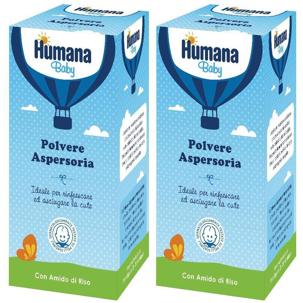 Humana Baby Polvere Aspersoria Set da 2
