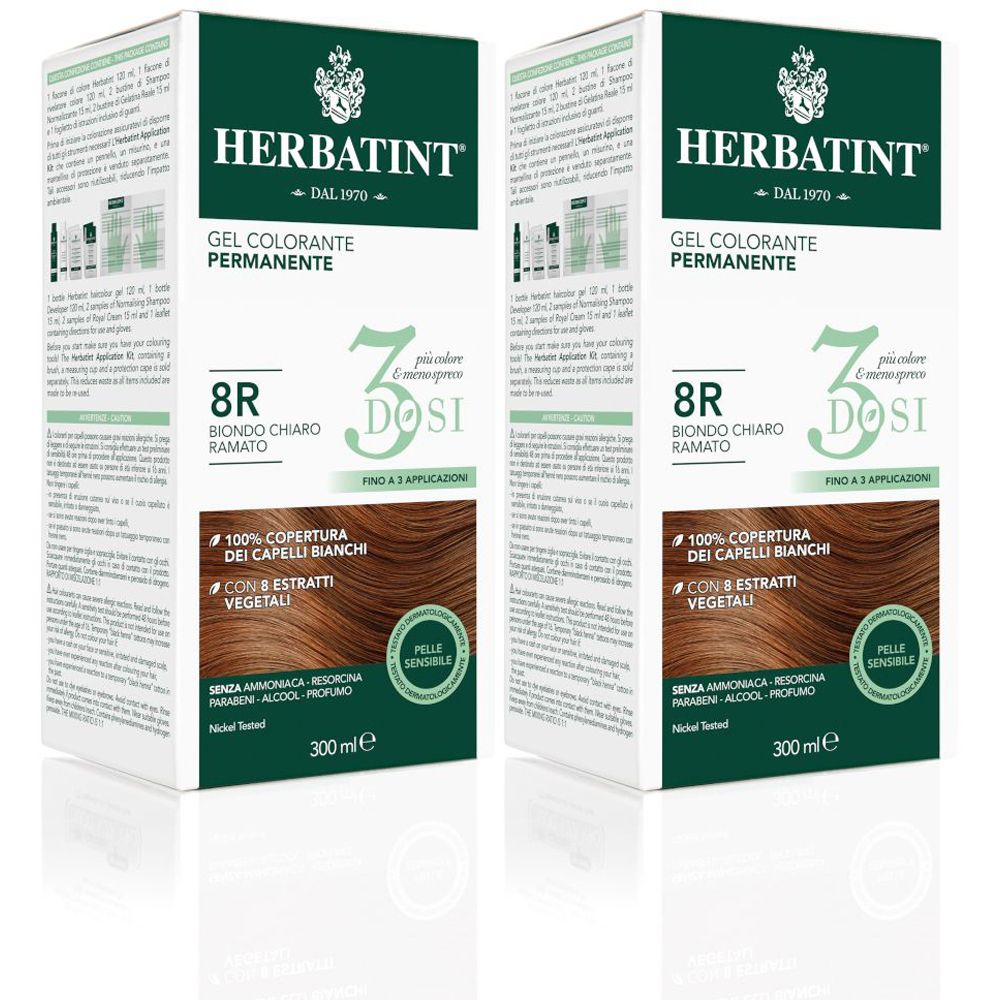 HERBATINT® 3 Dosi 8R Biondo Ramato Set da 2