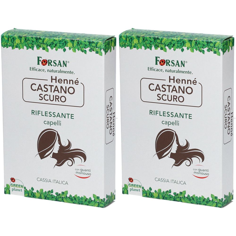 FORSAN® Hennè Castano Scuro Set da 2