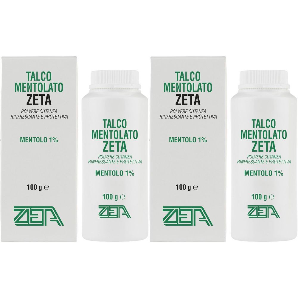 Talco Mentolato Zeta Set da 2