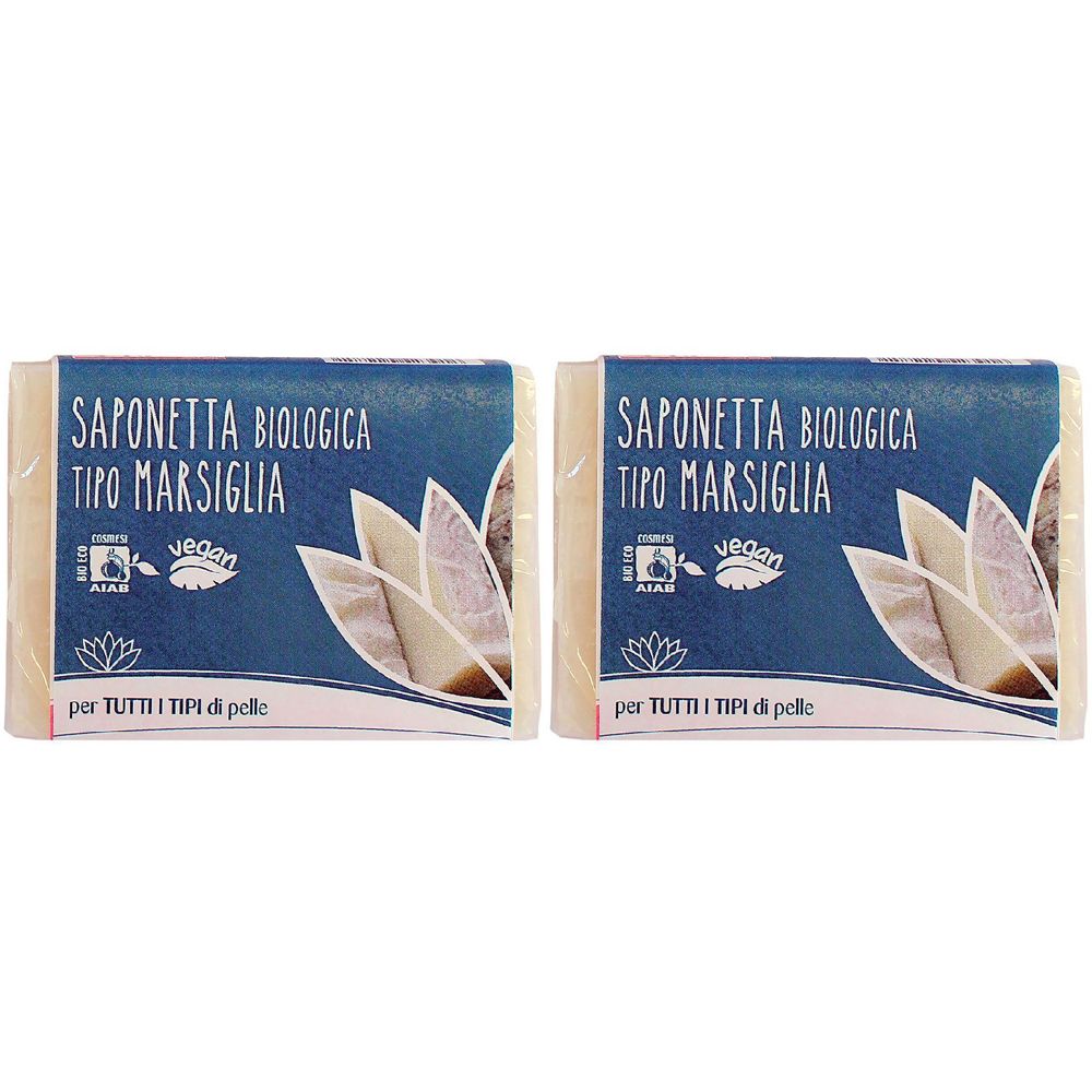 Saponetta Biologica Tipo Marsiglia Set da 2