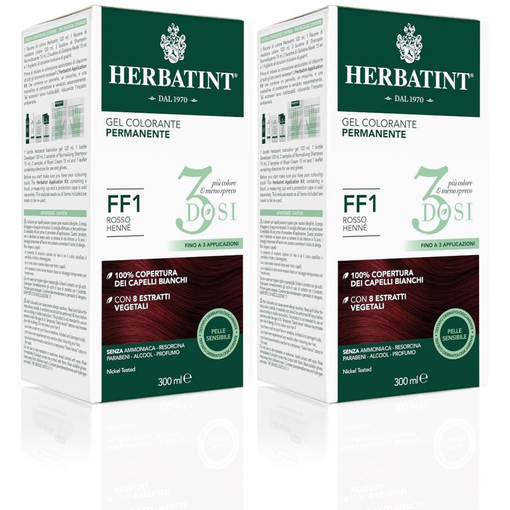 HERBATINT® 3 Dosi FF1 Rosso Henne Set da 2