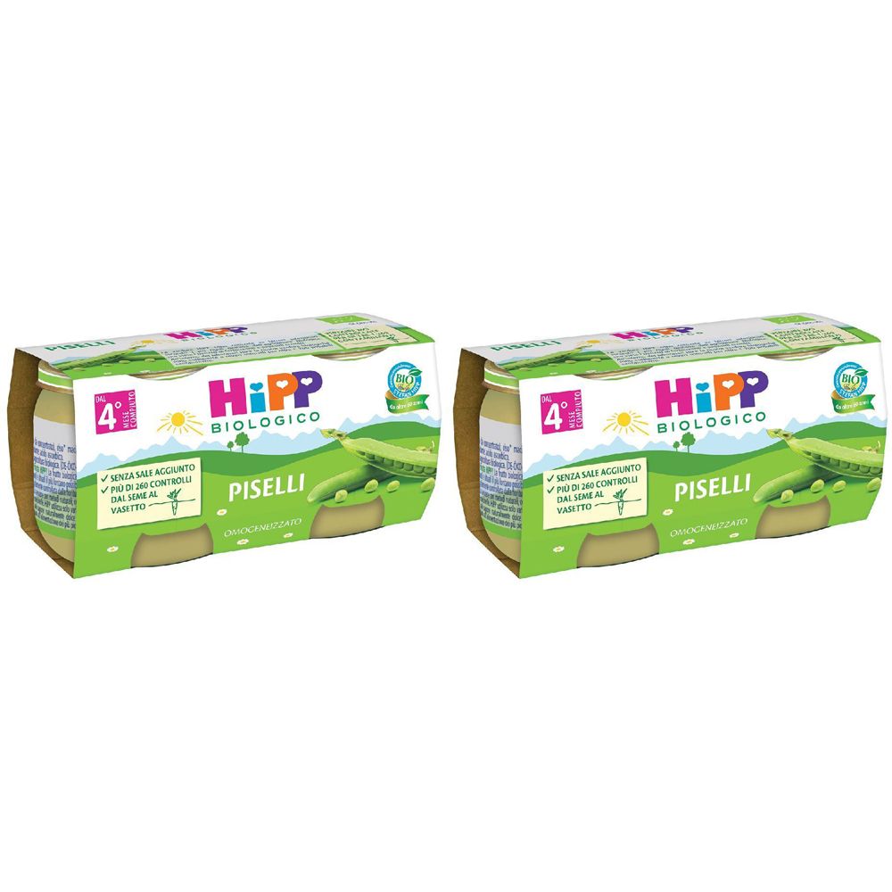 Hipp Bio Omog Piselli Set da 2