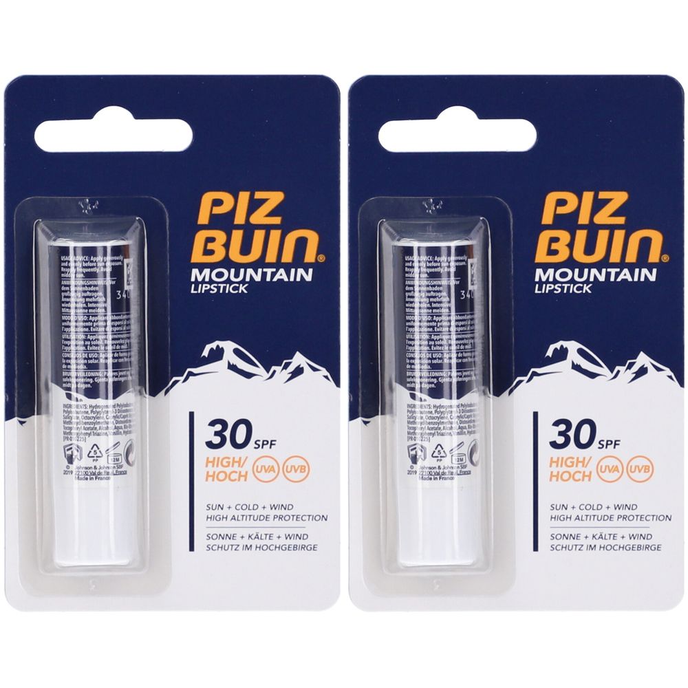 Piz Buin Mountain Stick Labbra SPF30 Set da 2