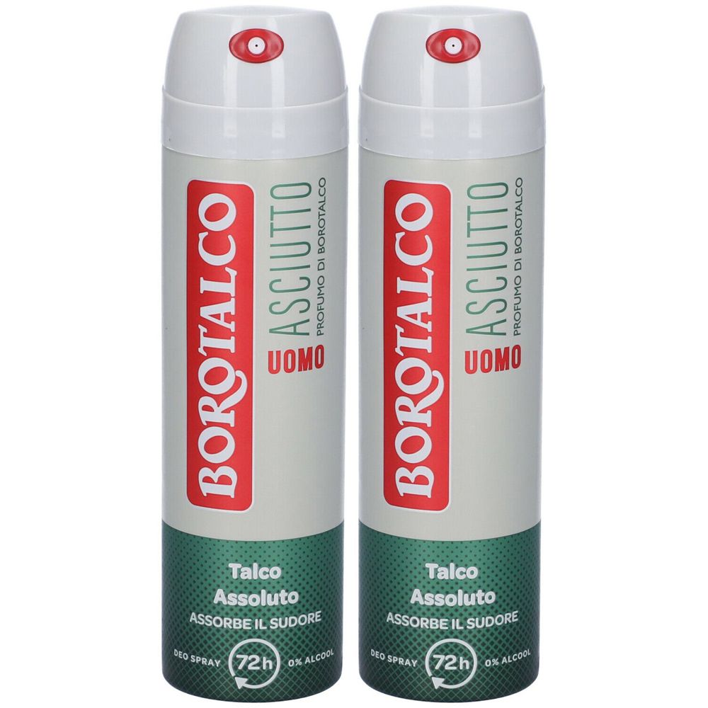 Borotalco Uomo Asciutto Profumo di Borotalco Deo Spray Set da 2