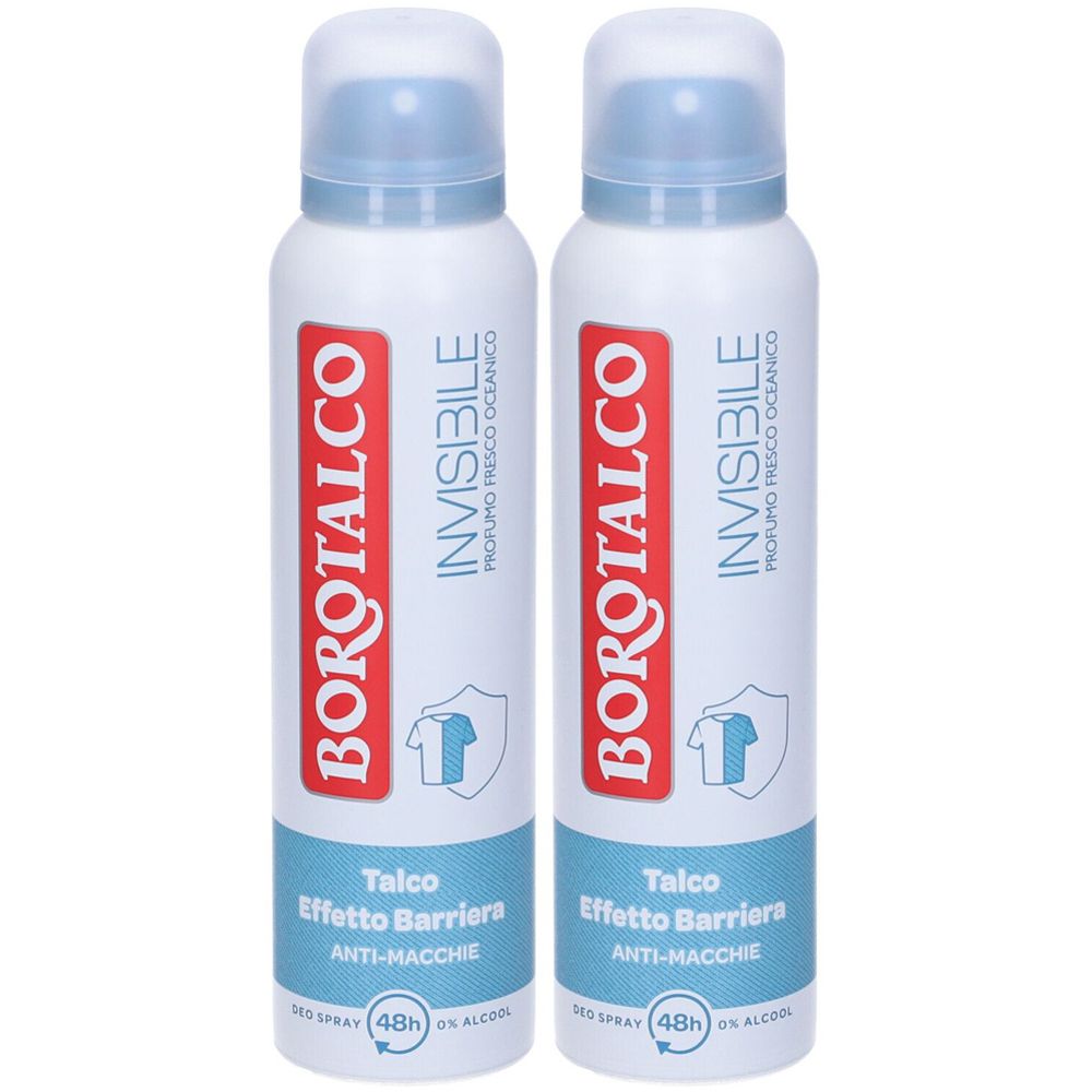Borotalco Invisibile Profumo Fresco Oceanico Set da 2