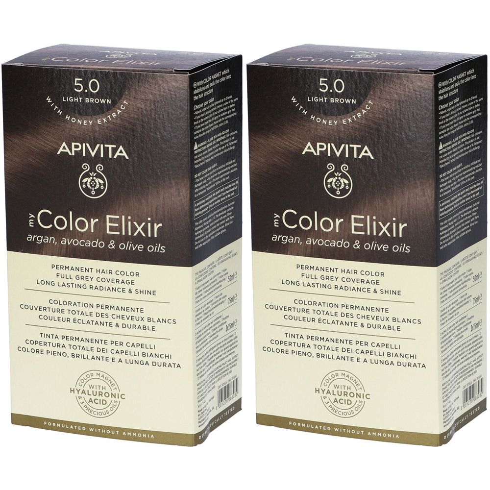 APIVITA My Color Elixir 5.0 Castano Chiaro Set da 2