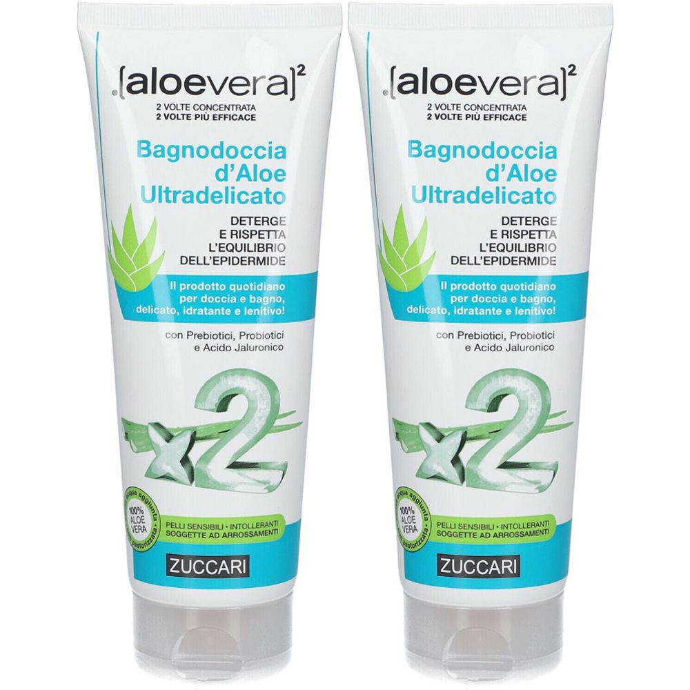 ZUCCARI Bagnodoccia d’Aloe Ultradelicato Set da 2