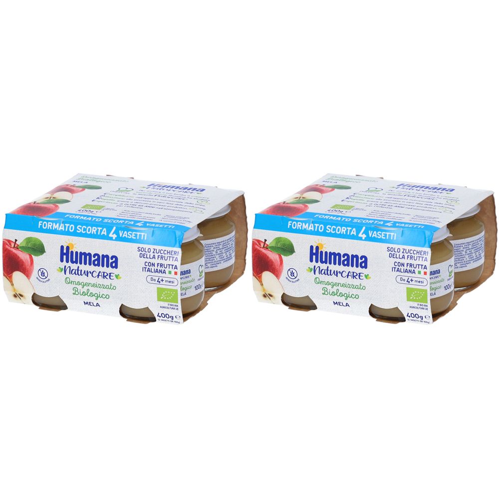 Humana Omogeneizzato Biologico Mela Set da 2