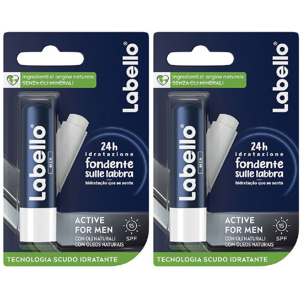 Labello Active For Men Spf15 Set da 2