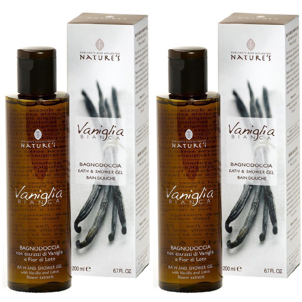 NATURE'S Bagnodoccia Vaniglia Bianca Set da 2